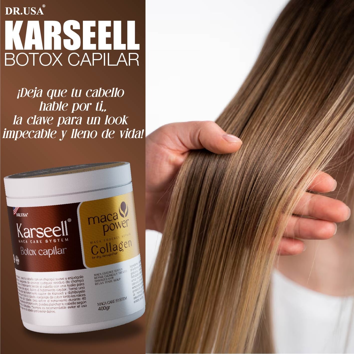 ¡Transforma Tu Cabello con Karseell Botox Capilar + Envío Gratis! ✨💇‍♀️🚚