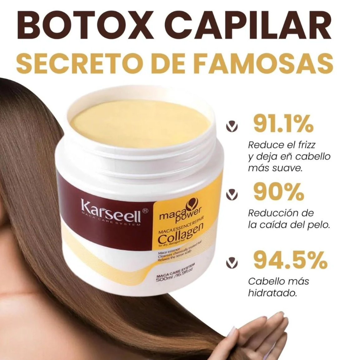 ¡Transforma Tu Cabello con Karseell Botox Capilar + Envío Gratis! ✨💇‍♀️🚚